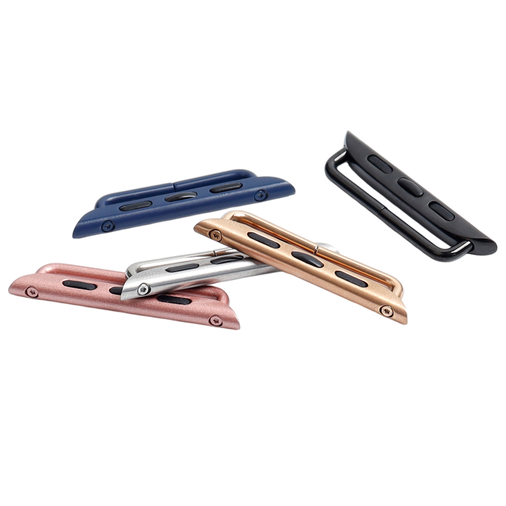 Factory Hot Sale 38/40/42/44mm Silver Metal Watch Connector 304L SS Apple Watch Connector For Apple Watch Series