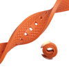 High-Performance Racing Style FKM Rubber Watch Band Engineered With Breathable Perforated Design And Anti-Static Fluorine Polymer For Professional Sports Chronograph Enthusiasts Worldwide
