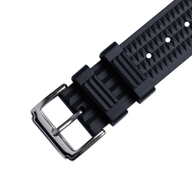Wholesale Hot Selling 20 And 22mm Rubber Watch Strap With Polished 304L SS Watch Buckle For Seiko Diving Watch Series