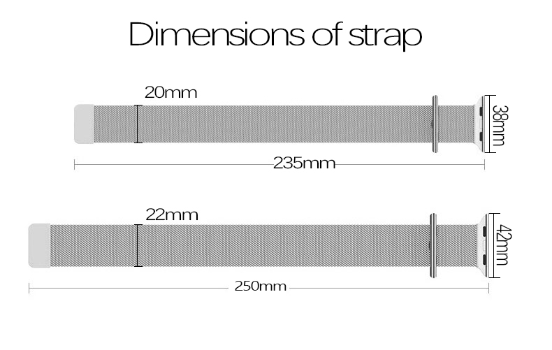 Sliver Mesh Wrist Strap