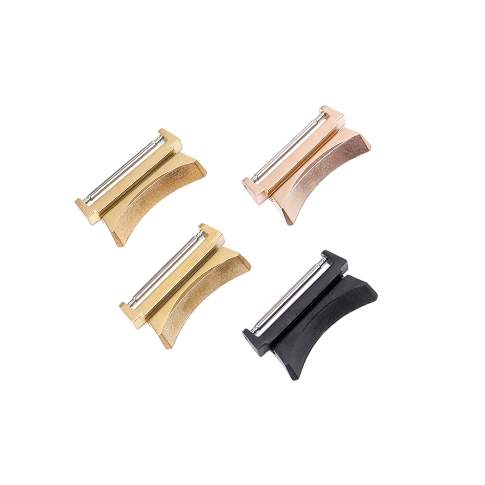 Factory Wholesale Black/Gold 304L SS Watch Connector 16/20mm Metal Connector For Samsung Watch Series