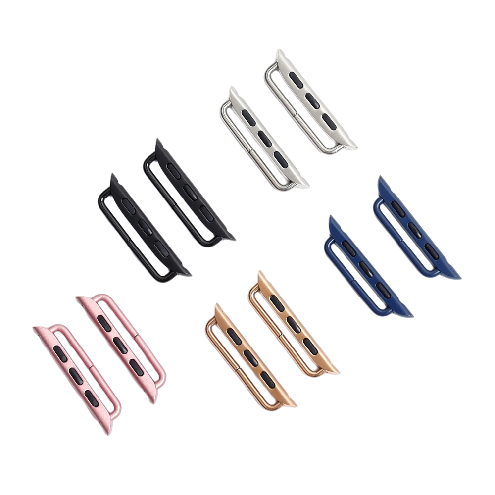 Factory Hot Sale 38/40/42/44mm Silver Metal Watch Connector 304L SS Apple Watch Connector For Apple Watch Series