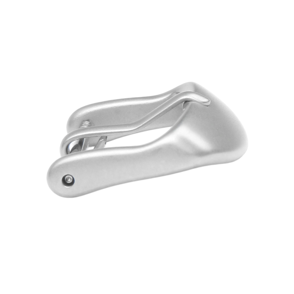 Custom Matte 304L Stainless Steel Watch Buckle Silver Metal Watch Clasp In 16/18/20/22mm