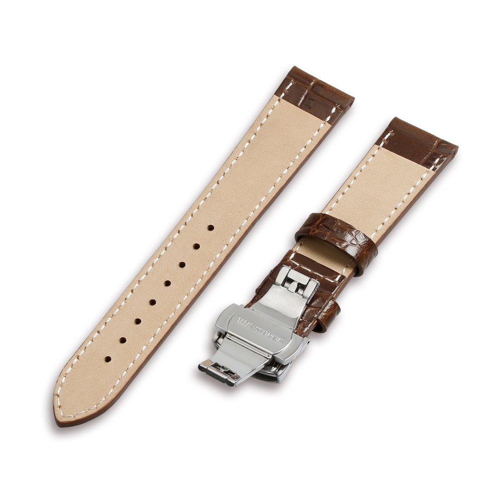 Premium Genuine Leather WatchBand Manufacturer Producing Exquisite Alligator Grain Patterns For Luxury Timepiece Brands Requiring High Quality OEM And ODM Manufacturing Services