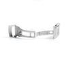 CHWSM Custom Silver Metal Watch Buckle 20/22/24mm Butterfly Buckles For Stainless Steel Watch Strap
