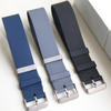New Arrival 20/22mm Popular One Piece Style FKM Watch Strap Fluorine Rubber Watch Strap Bracelet With Matte 304L SS Buckle And FKM Keeper