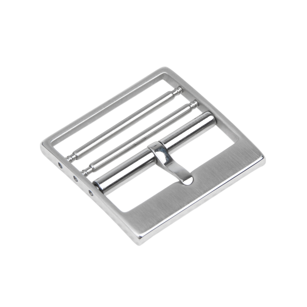 22mm Silver Brushed Flat Metal Watch Buckle 304L SS Watch Clasp For Watch Hardware