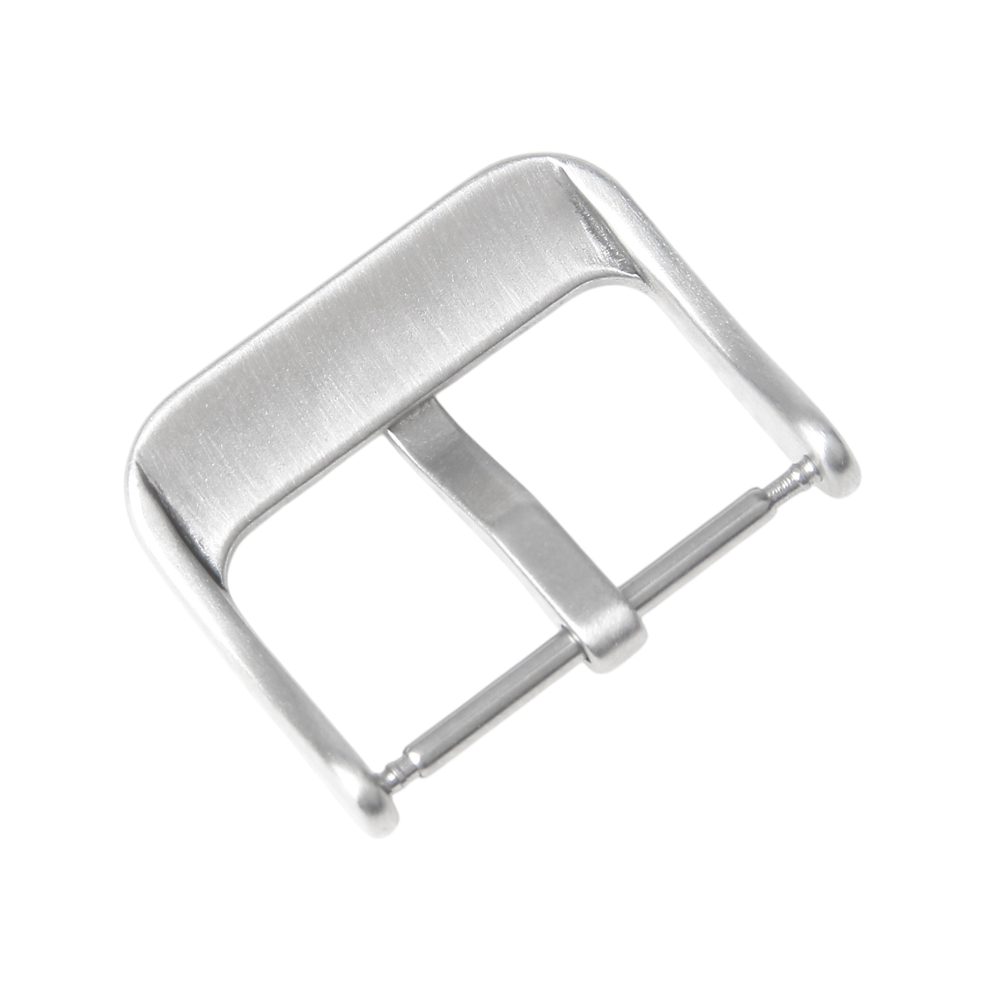 18/20/22mm Silver Brushed Metal Watch Buckle Square Watch Clasps With 3.0mm Tang
