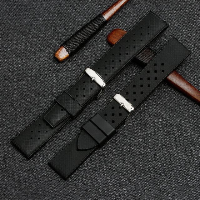 Factory Manufacture Popular Soft TPU Silicone Wrist Watch Band With 20 And 22mm