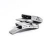 CHWSM Custom Silver Metal Watch Buckle 20/22/24mm Butterfly Buckles For Stainless Steel Watch Strap