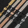 Wholesale Hot Selling High Quality Luxury Stripe 304L SS Metal Wrist Watch Strap For Waterproof Quartz Watches