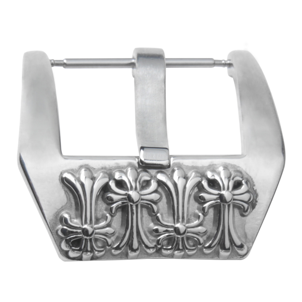 Custom Good Quality Luxury Embossed Buckle 316L SS Watch Clasp Heavy Duty Watch Hardware From CHWSM Manufacture