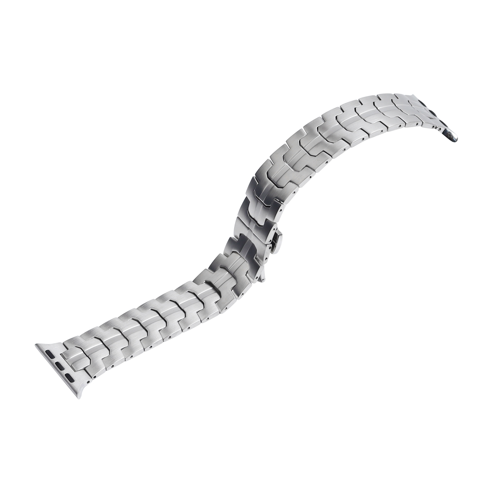Custom Wholesale One Pieces Style 304 Stainless Steel Watchband Solutions Perfect For Apple Tech Users Demanding Low MOQ And Fast Global Shipping