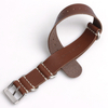 Single Piece Brown Zulu Style Full Grain Genuine Leather WristBand Watch Bracelets For 18/20/22/24MM Vintage Watches Custom Design Production By Experienced Watch Strap Manufacturer