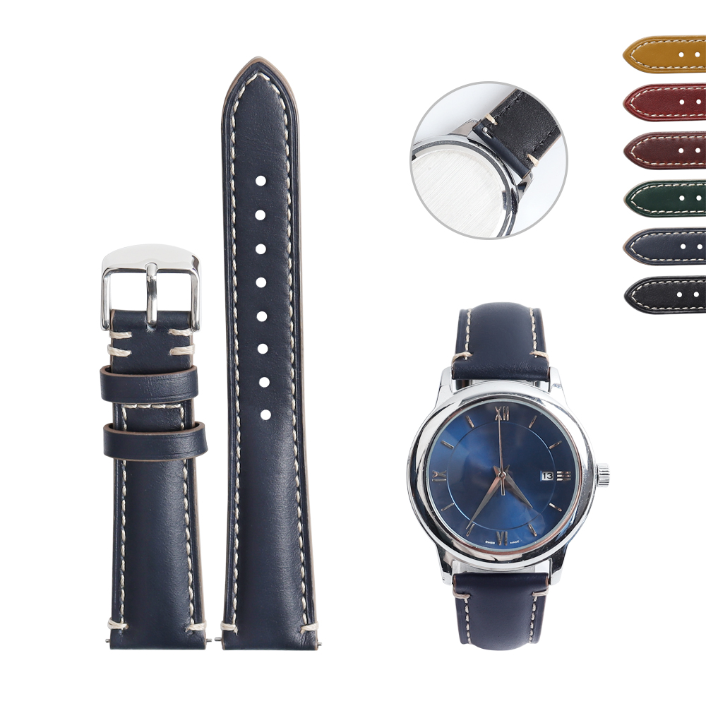 High Precision Industrial Manufacturing Of Premium Shell Cordovan Leather Watch Strap Featuring High Gloss Mirror Luster Tailored For Luxury Global B2B Brands Seeking Factory Strategic Partnerships