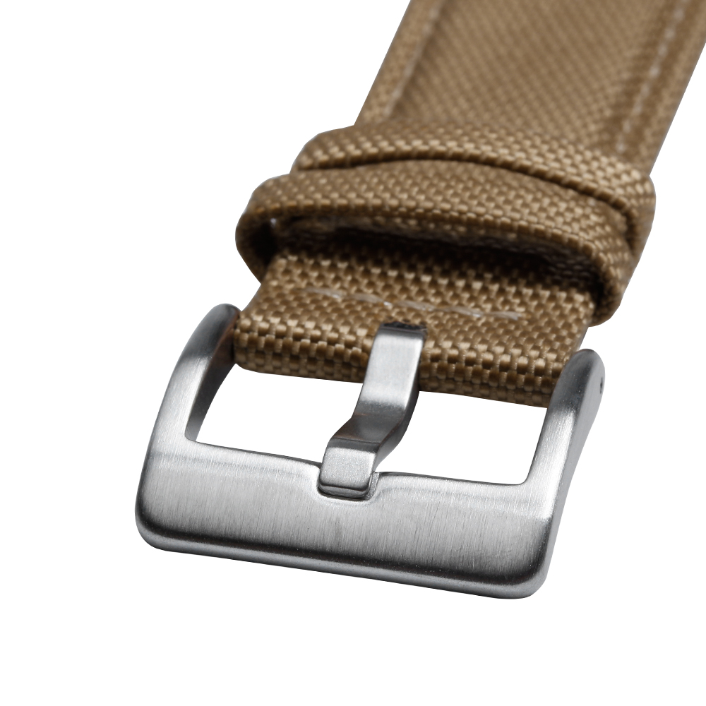 Premium Khaki Sailcloth 2 Pieces Design Engineered For Versatile Customized Watch Bands And High Quality Watch Accessories In Large Scale Bulk Production