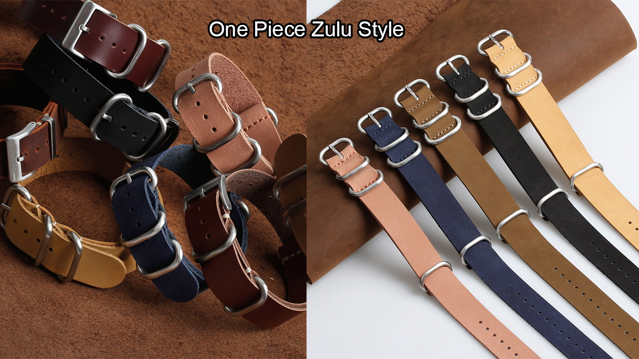 Wholesale Single Piece Zulu Leather Watch Bands
