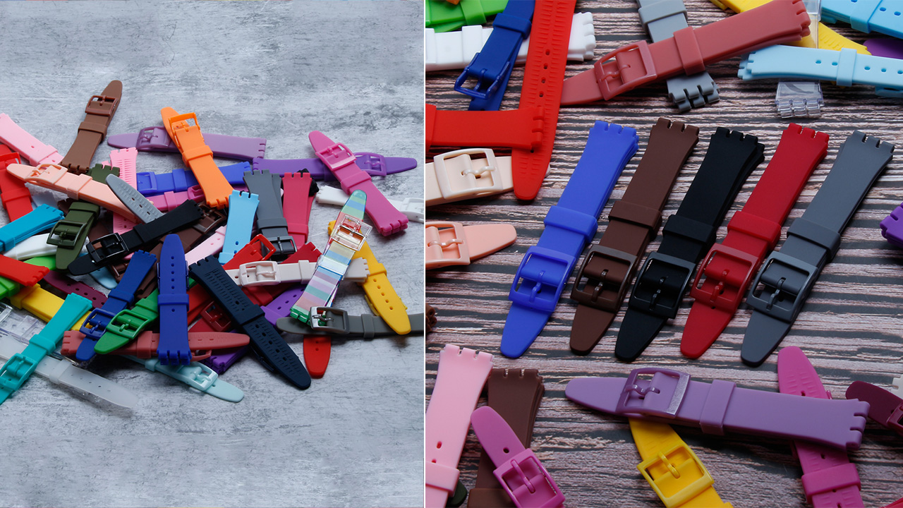 12/17mm Swatch Silicone Watch Straps