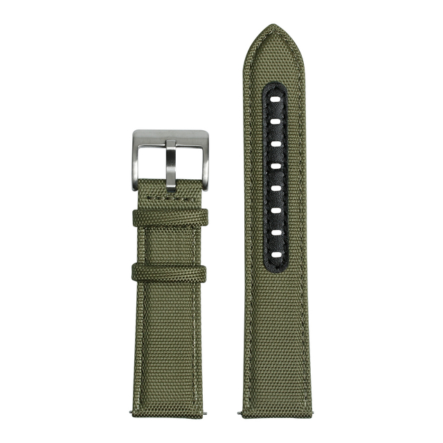Custom 2 Pieces Cordura Watch Strap Hybrid Leather Holes Watch Accessories Directly From B2B Factory To Fit Luxury Sports Watch Brands In Bulk