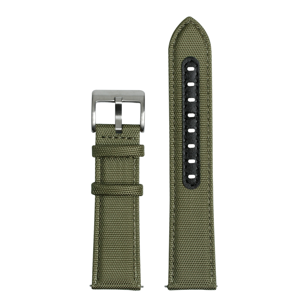 Custom 2 Pieces Cordura Watch Strap Hybrid Leather Holes Watch Accessories Directly From B2B Factory To Fit Luxury Sports Watch Brands In Bulk