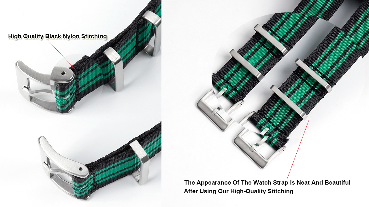 Abrasion-Resistant Threaded Watch Strap