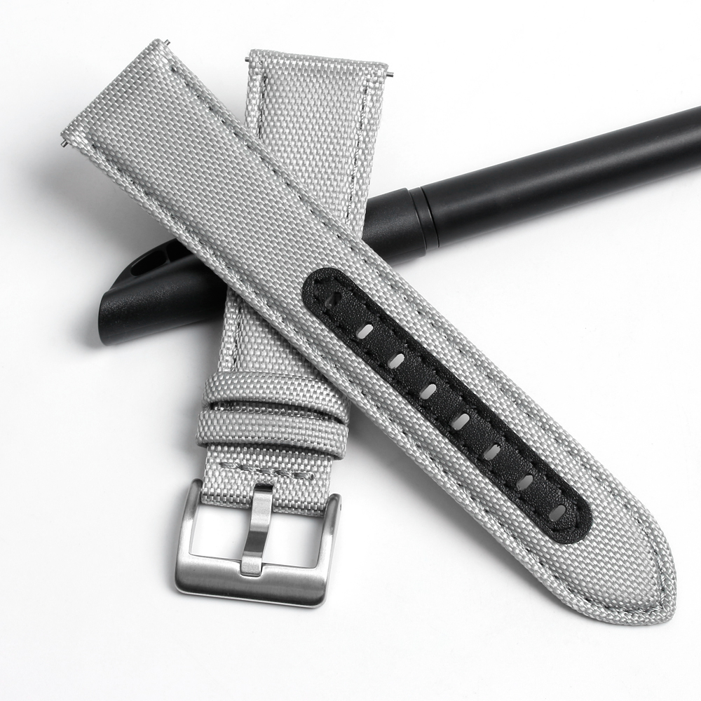 Gray Sailcloth Watch Straps