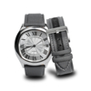 Custom 2 Pieces Dark Grey Sailcloth Watch Strap Wholesale From B2B Factory For Tudor Watches And Premium Watch Accessories