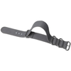 Custom Single Pass Dark Grey Canvas Wrist Strap By Watch Hardware Accessories Factory Featuring Sandblasted Buckles And Embroidered Holes For Brand Watches