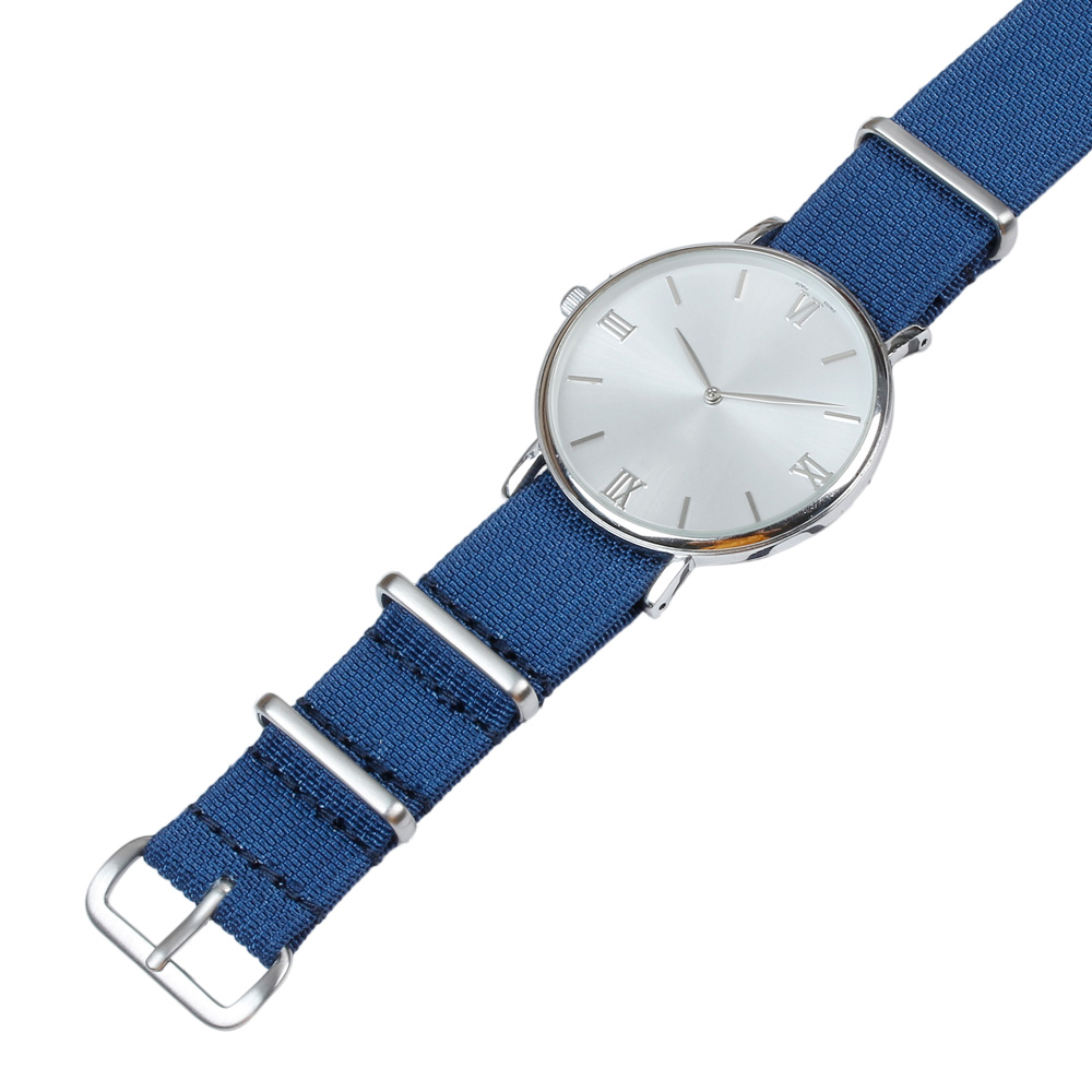 18密mm Blue Ribbed Nylon Wrist Straps