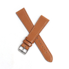 Support OEM/ODM Leather WristStraps Two Pieces Brown Oil-Waxed Genuine Leather Watch Bracelets With Polished Buckle From CHWSM Factory Wholesale Production