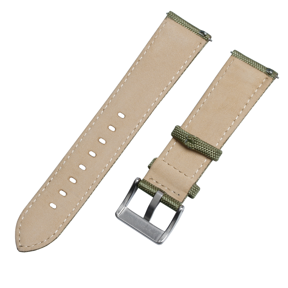 Custom 2 Pieces Cordura Watch Strap Hybrid Leather Holes Watch Accessories Directly From B2B Factory To Fit Luxury Sports Watch Brands In Bulk