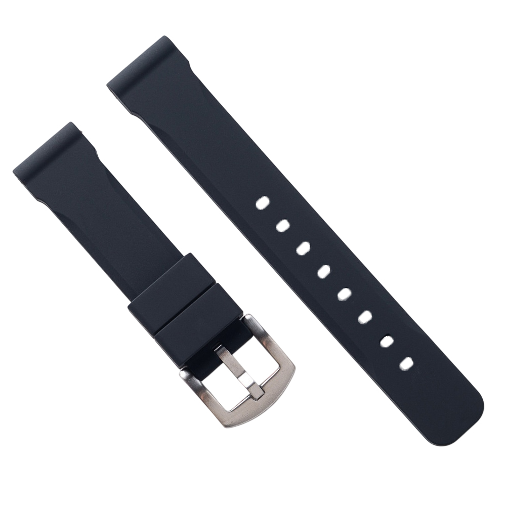 Hot-Selling 18/20/22/24MM Two Pieces Style Silicone Watch Strap Custom Wholesale For Outdoor Sport Casual Watch Collections From A B2B Strap Factory With Low MOQ