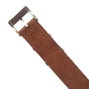 Brown One Piece NATO Style Luxury Vegetable-Tanned Genuine Leather Watch Strap 18 20 22 24MM — B2B Watch Band Factory Custom Design Production For Vintage Watches