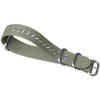 Custom One Piece Style Green Canvas Watch Straps By B2B Factory Featuring Premium Buckle/Loop Hardware And Metal Holes Material Characteristics For Brand Watches