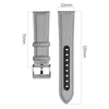 Custom 19mm 21mm Watch Accessories Featuring Minimalist Gray 2 Pieces Cordura+Leather Hybrid Watch Strap From A Top Sourcing B2B Factory Built For Global Brand Watches