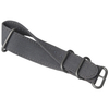 Custom Single Pass Dark Grey Canvas Wrist Strap By Watch Hardware Accessories Factory Featuring Sandblasted Buckles And Embroidered Holes For Brand Watches