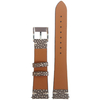 Premium Gray Devilish Crocodile Pattern+Brown Waterproof Leather Hybrid Watch Strap For Brand-Compatible Dials And Mass Production