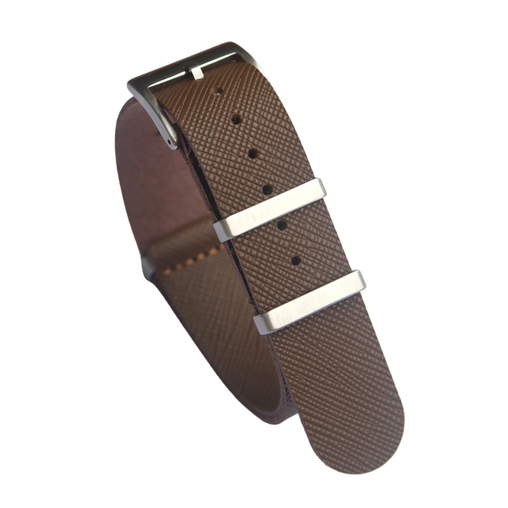 One Piece Leather NATO Strap
