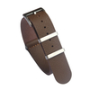 Custom Single Piece Brown Cross-Grain Leather Wrist Watch Bracelets NATO Watch Band 19mm 21mm Manufacturer Low MOQ For Tudor Watches Series
