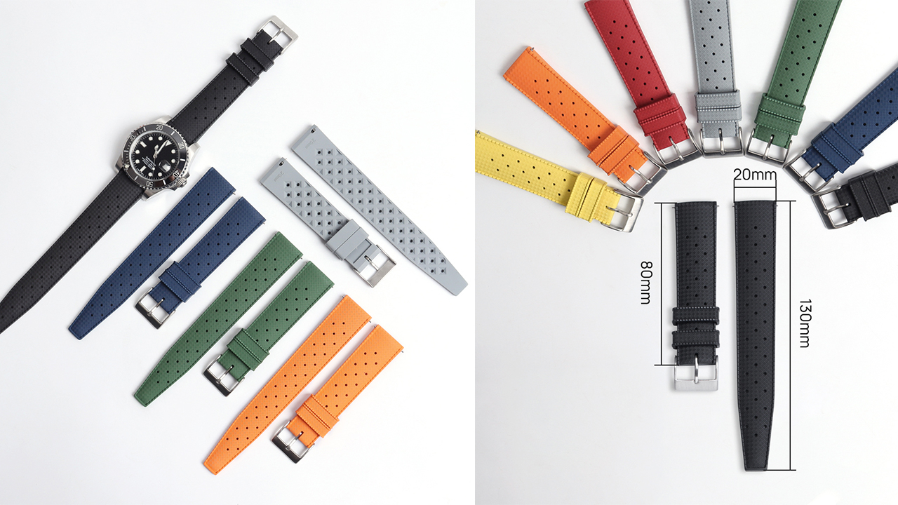 Custom Fluorine Rubber Watch Straps