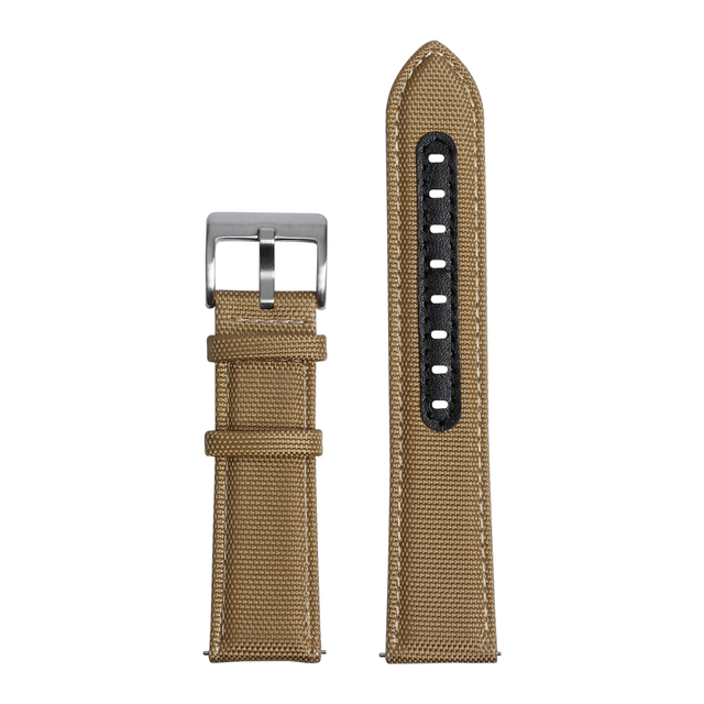 Premium Khaki Sailcloth 2 Pieces Design Engineered For Versatile Customized Watch Bands And High Quality Watch Accessories In Large Scale Bulk Production