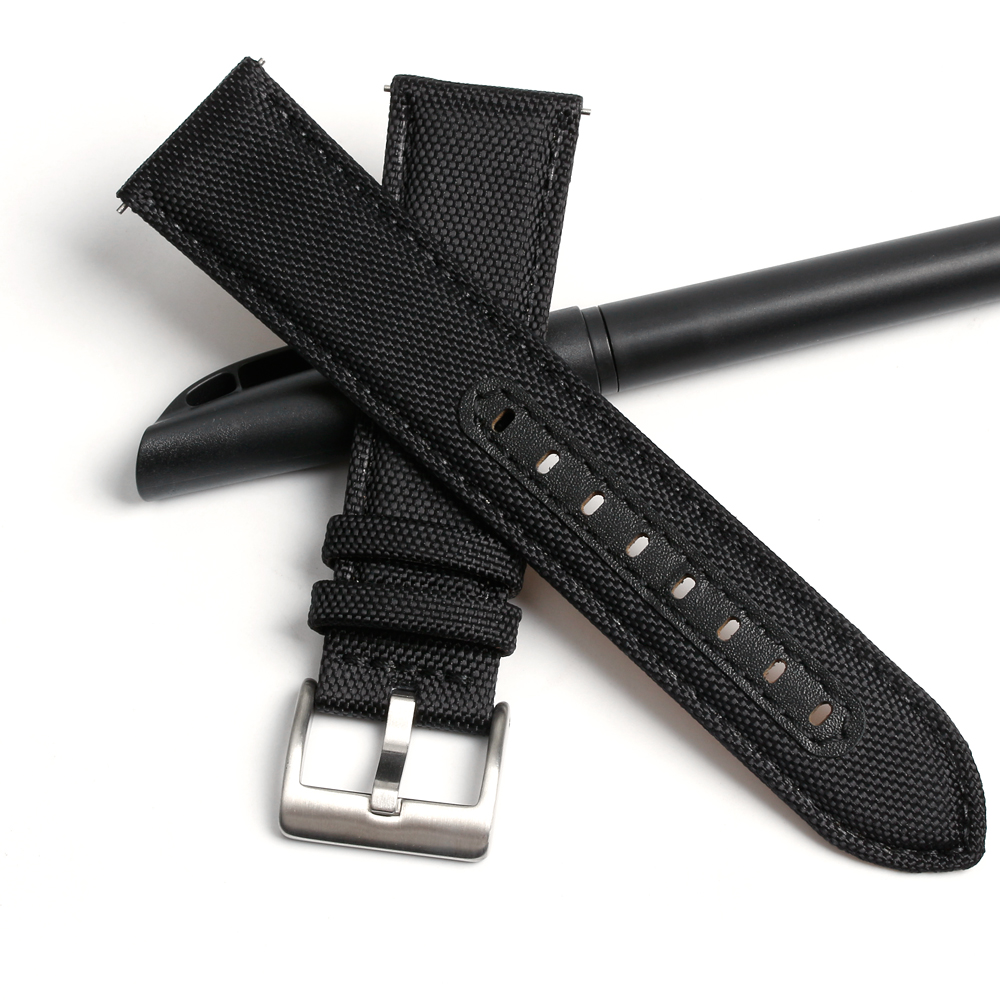 Premium Two Pieces Sailcloth Watch Straps Bulk Production From Certified Watchband Manufacturer With Flexible MOQ For Global B2B Hardware Procurement