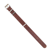 Brown One Piece NATO Style Luxury Vegetable-Tanned Genuine Leather Watch Strap 18 20 22 24MM — B2B Watch Band Factory Custom Design Production For Vintage Watches