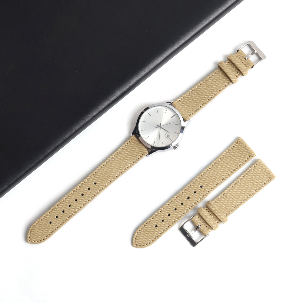 Beige Canvas Watch Straps
