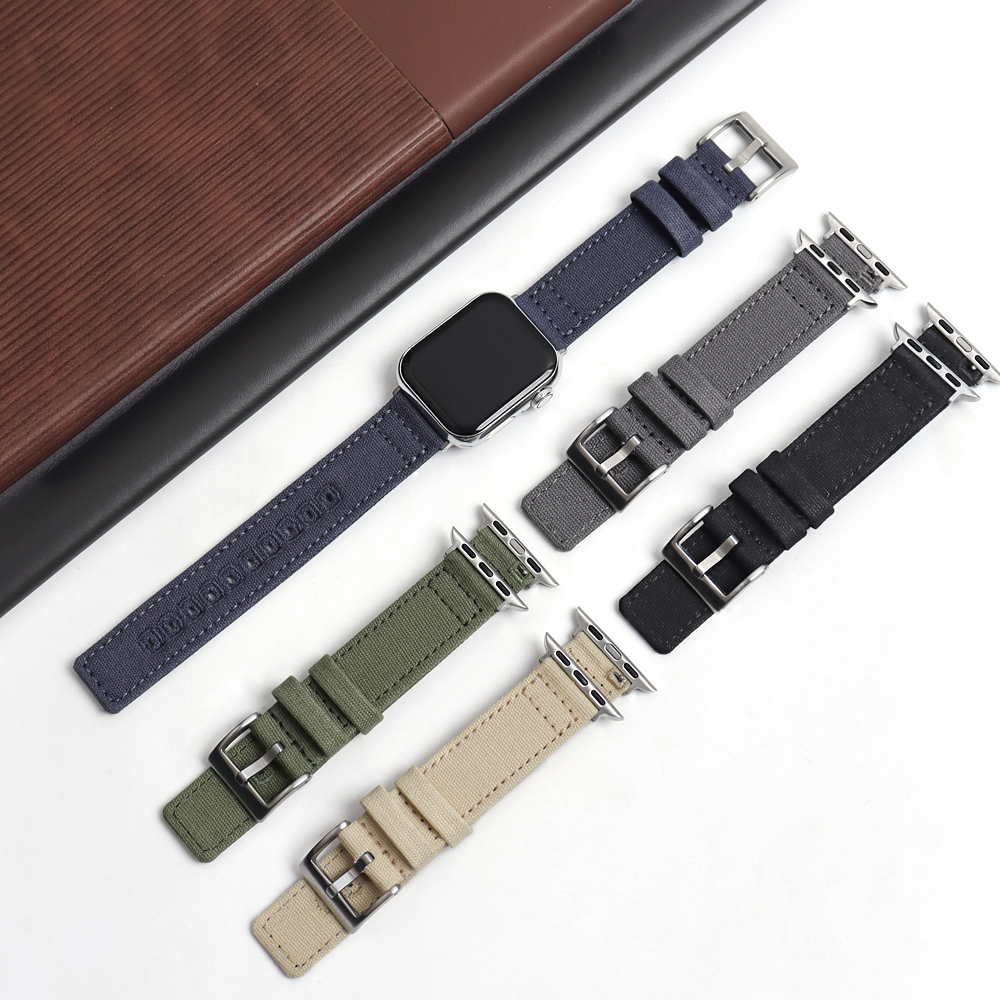 Canvas Watch Band Compatible With Apple Watch