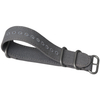 Custom Single Pass Dark Grey Canvas Wrist Strap By Watch Hardware Accessories Factory Featuring Sandblasted Buckles And Embroidered Holes For Brand Watches