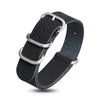 Custom Design Production Black Matte One Piece Zulu Style Matte Leather Watch Strap Purchasing Guide in 18 20 22 24MM for Vintage Watches From OEM ODM B2B Watch Band Factory
