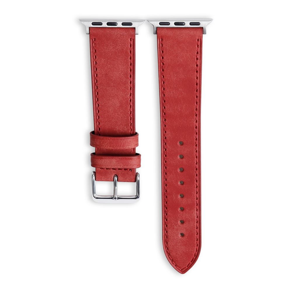 Red Leather Wrist Watch Bracelets