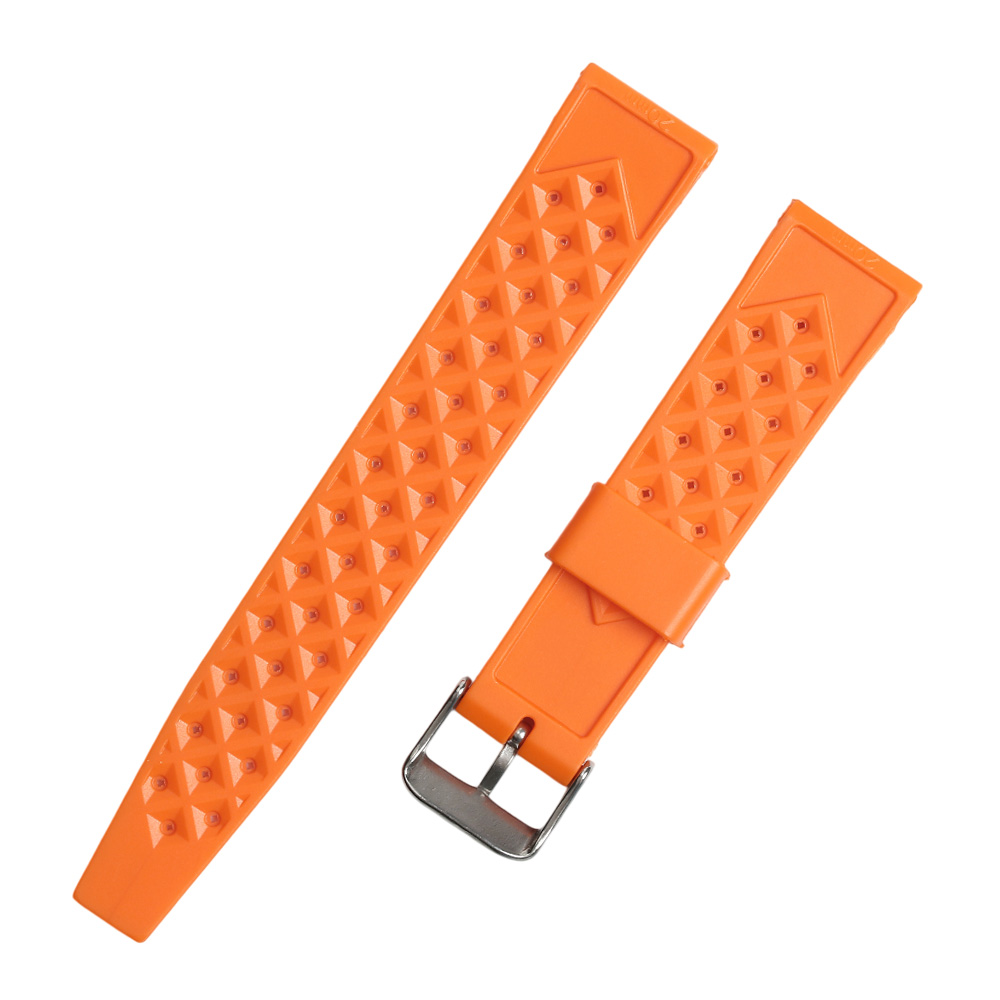 Elevate Your Dive Watch Aesthetics With Our High-Saturation Safety Orange TPU Straps Designed For Maximum Underwater Visibility And Professional Maritime Enduranc