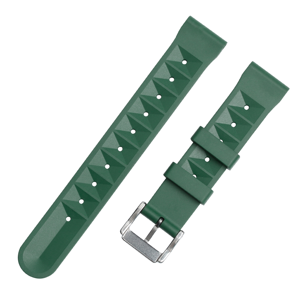 The Ultimate Solution For Sensitive Skin: Non-Reactive Bio-Synthetic Elastomer Watch Straps Designed To Provide A Weightless Sensation While Securing Heavy Mechanical Dive Watches